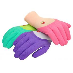 China Custom Latex Coated Work Gloves , Ladies Gardening Gloves With Micro Foam supplier