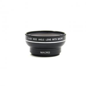 China Mini Cell Phone Wide Angle Lens Macro Mobilephone Lens Magnification 0.45X supplier