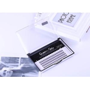 China Rapid Cluster Volume Eyelash Extensions C Curl Shape 0.05mm Thickness Black Color wholesale