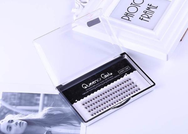 Rapid Cluster Volume Eyelash Extensions C Curl Shape 0.05mm Thickness Black Color