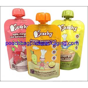 China Fruit juice spout pouch, stand up pouch with spout for juice packaging 150 ml supplier