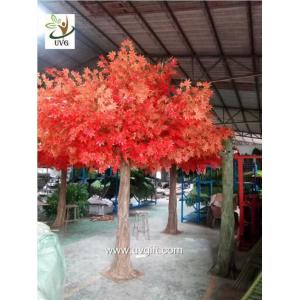 UVG decorative autumn artificial red maple tree for home garden decoration GRE046
