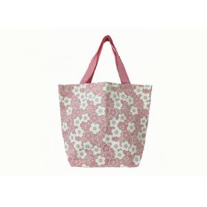 Recycled 600D Poly Tote Bags Full Printed With PP Webbing Handles