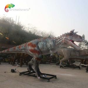 China Animatronic Dinosaur Life Size Dinosaur Model Animatronic Carnotaurus For Amusement Park supplier