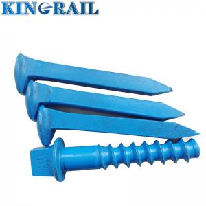 China Rail Spike Cut Track Spike Crampon Dog Spike 5/8*6  9/16×5-1/2 A3 Q235 45# 55# supplier