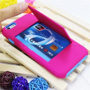 iphone case storage,card holders for iphone 6 plus ,PC+Silicone material,colors,anti-shock