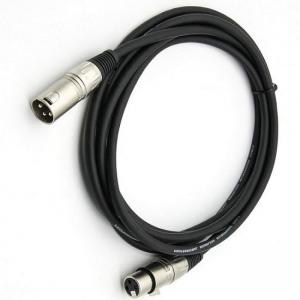 China 3 Pin XLR Microphone Cables Male To Female Mic Cord Black XLR Cable supplier