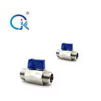 China 316 Stainless Steel Angle Valve OEM Mini Male Female Ball Valve on sale