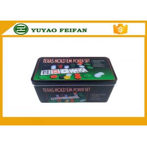4g Plastic Poker Chips Sets Professional Poker Set Square Tin Box Packaging