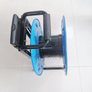China 460mm Foldable Metal Spool Cable Reel Cart With Cable Release And Brake supplier