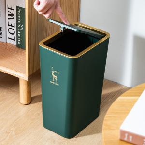 China Wholesale 13 Gallon Abs Press Type Pop-up Rectangular Plastic Trash Can wholesale