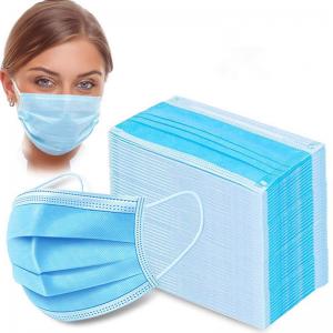 China Anti Flu Disposable Face Mask 3 Layers Pp Non Woven Material For House Cleaning supplier