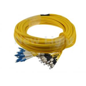 China Indoor 12 Core Single Mode Fiber Optic Cable / LC FC Patch Cord With Good Durability supplier
