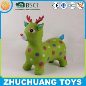 China pvc inflatable jumping animals pink deer supplier
