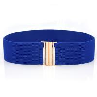 China Blue Clasp Elastic Cinch Belt Garment Womens Fancy Dress Belts on sale