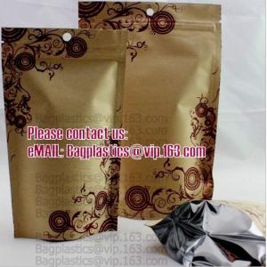 China Custom Logo & Design Stand Up Pouch Kraft paper bags, Cookie packaging, Tea pack, Coffee pack, Oil packaging, Juice pack supplier