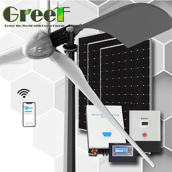 High Efficiency Grid Tied Solar Wind Power Generator System 5KW