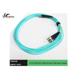 China ST/PC-MTRJ/PC MM 50/125um 2mm OM3 Fiber Patch Cord supplier