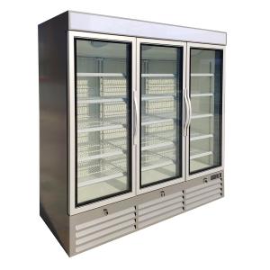 China Auto Frost Stand Up Glass Door Front Chiller Creating Visual Impact supplier