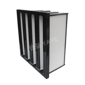 China H14 U15 V バンク エアフィルター V バンク HEPA フィルター 360 度可視性 supplier