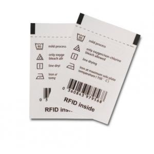 Polyester Programmable RFID Care Label R6P 960MHZ Frequency