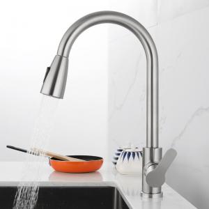 Commercial Stainless Steel Kitchen Metered Lavatory Faucet Pull Down Sprayer for RV Bathroom