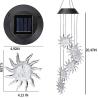 China Wind Chime 2700K Solar LED Garden Lights Sun Shape Decorative Light wholesale