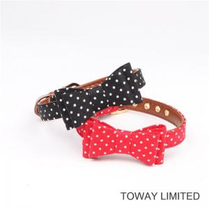 China Dots Bowtie Collars Pet Leash Cute Dog Supply supplier