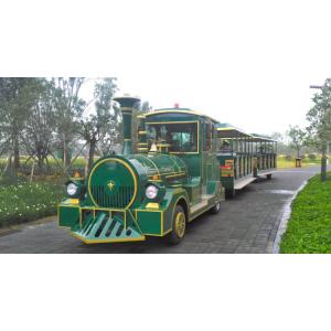 China European Mini 3 Carriages 60 Passengers Electric Trackless Train with Lead-acid Battery supplier