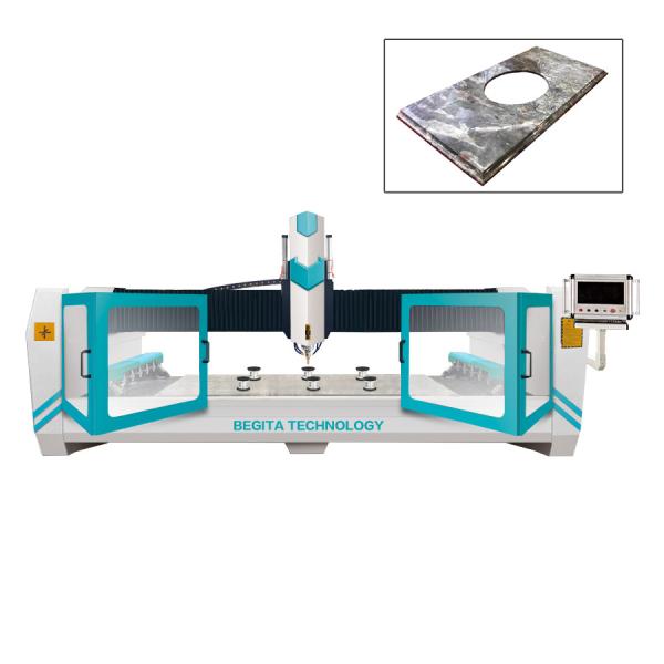 High Precision CNC Stone Carving Machine with Worktable Size 1400x3000mm
