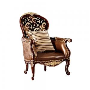 Antique Luxury Wooden Armchair Royalty Living Room Leisure Arm Chair