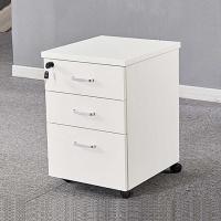 China 16 Inch Office Wooden Filing Cabinets Rolling White File Cabinet on sale