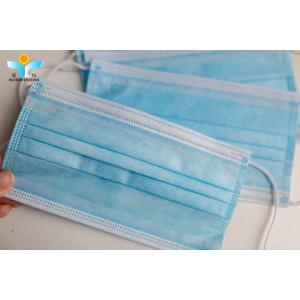 FDA 3 Ply Disposable Face Mask With Ear Loop 17.5*9.5cm