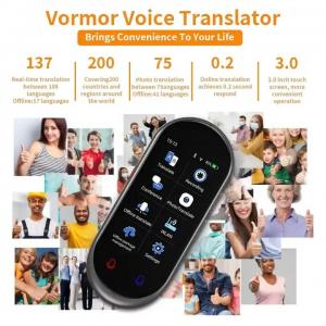 Z8 Latest Voice Translator Offline Language Speaking Translator 137 Languages Mini 3.1inch Talking Device