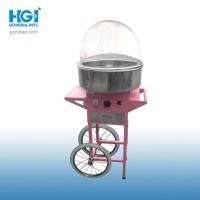 China Manual Gas Cotton Candy Floss Machine Commercial With Cart on sale