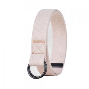 Yoga Strap 3cm D Ring Cotton Fabric Belt Canvas Polyester 140cm