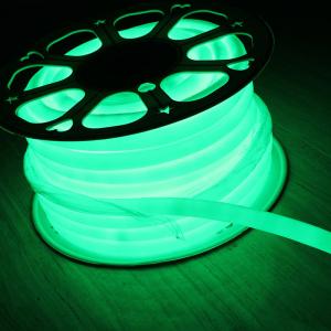 China 110V 360 degree emitting 16mm round slim led neon flex christmas lights green supplier