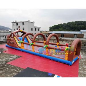 China Pirate Tarpaulin Blow Up Obstacle Course Racing Game Commercial supplier