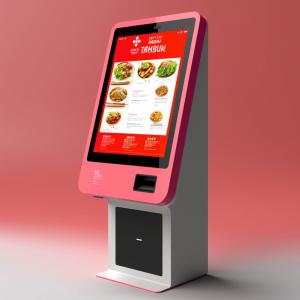 China IR touch screen Restaurant Ordering Kiosk NFC Card Reader Display supplier