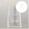 China Detachable Stainless Steel Foldable Clothes Drying Rack With Wheels wholesale