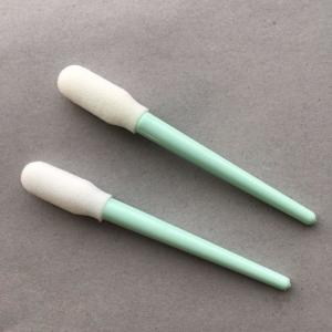 China Open Cell Foam Cleaning Swabs Green Stick 100 Pcs / Bag For Keyboard / Keypad supplier