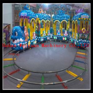 China new model 5 couches 18 seats  electric track train, under sea world train ride for sale supplier