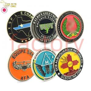 China Silver Souvenir Metal Challenge Coins Masonic Singapore Customized Angel Hard Enamel supplier