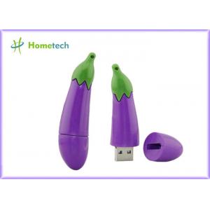 Purple Eggplant USB Thumb Drive 16G For Study / Personal Daily Use
