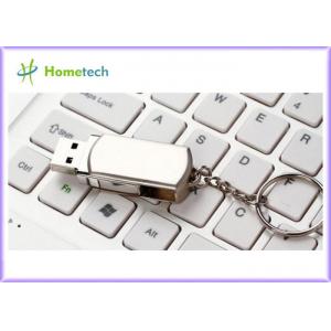 Rotated Metal USB Flash Drives / personalized jump drives Swivel Style