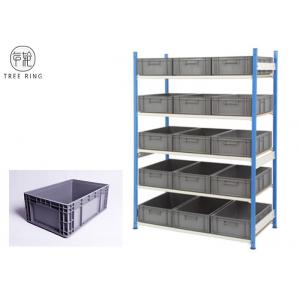 China Grey Heavy Duty Storage Containers With Lids 600 X 400 X 230 Racking Shelving Bay supplier