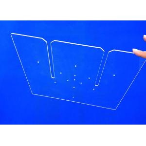 High Uv Transmission Rectangle Clear SIO2 Fused Silica Plate