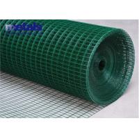China PVC Coated Welded Mesh Panels Iron Wire Fence Green 1/2 Inch 4 Ft on sale