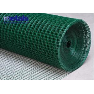 China PVC Coated Welded Mesh Panels Iron Wire Fence Green 1/2 Inch 4 Ft supplier