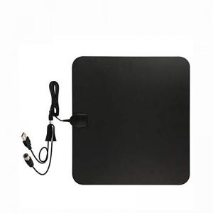 HDTV Indoor Amplified TV Antenna 50 to 70 Miles Range with Detachable Amplifier Signal Booster and 16 Feet Coaxial Cable